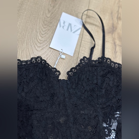 Zara lace crop bralette size small NWT - Picture 5 of 7